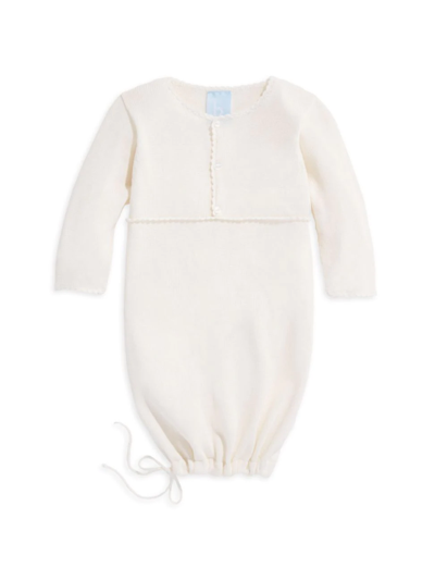Bella Bliss Baby's Mercerized Pima Baby Gown In Ivory