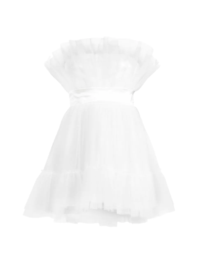 Katie May Elle Tulle Minidress In Ivory