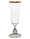 Mackenzie-childs Sterling Check Champagne Flute