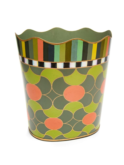 Mackenzie-childs Lily Pond Iron Waste Bin