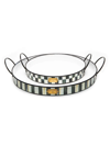 Mackenzie-childs Spectator Galvanized Outdoor Trays, Set Of 2