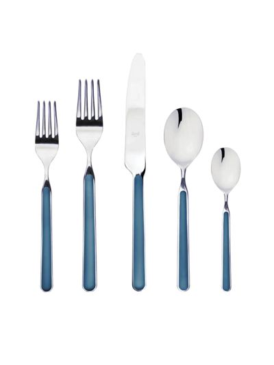 Mepra Fantasia 5-piece Flatware Set In Blue