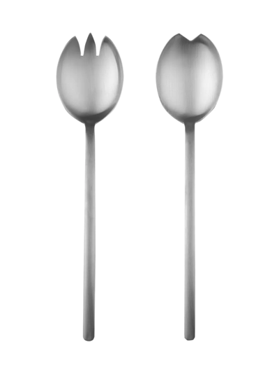 Mepra Due Ice Salad Server Set, 2 Piece In Stainless Steel