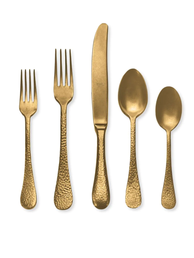 Mepra Epoque 5-piece Flatware Set In Gold