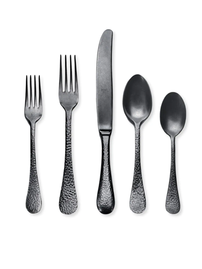 Mepra Epoque 5-piece Flatware Set In Black