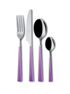 Mepra Primavera 24-piece Cutlery Set In Purple