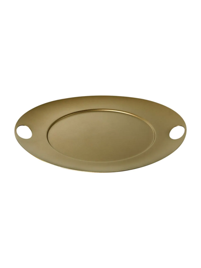 Mepra Saturno Stainless Steel Tray In Gold