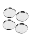 MEPRA STILE 4-PIECE STAINLESS STEEL COASTER SET