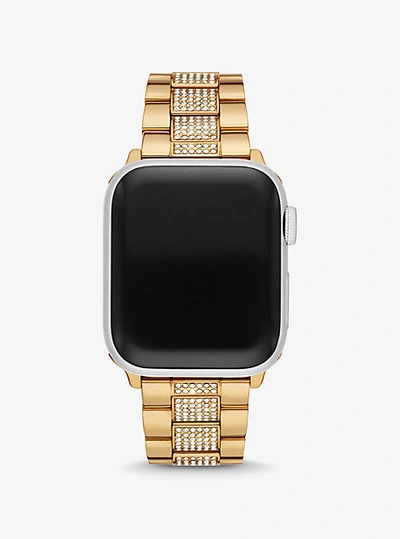 Michael Kors Pavé Gold-tone Strap For Apple Watch®