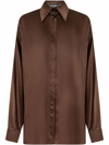 DOLCE & GABBANA BUTTON-UP SILK SHIRT