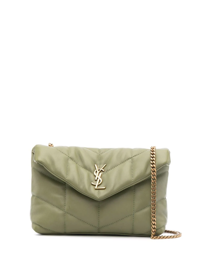 Saint Laurent Puffy Mini Bag In Green