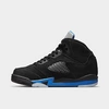 Nike Jordan Little Kids' Air Retro 5 Basketball Shoes In Black/racer Blue/reflect Silver