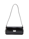 By Far Matilda Semi-patent Leather Shoulder Bag In Black