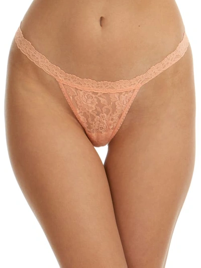 Hanky Panky Signature Lace G-string In Pink