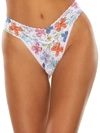 Hanky Panky Printed Original-rise Signature Lace Thong In Mod Lace For You