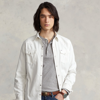 Ralph Lauren Garment-dyed Denim Western Shirt In Deckwash White