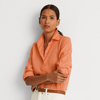 Ralph Lauren Linen Shirt In Poppy