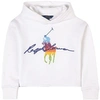 RALPH LAUREN RALPH LAUREN WHITE POLO PLAYER HOODIE,311856372001