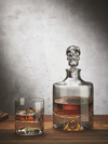 Nude Glass Shade Decanter & Glass Set In Clear