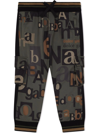 Dolce & Gabbana Typeface Logo Cargo Trousers In Green