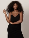 Another Tomorrow Cashmere Slip Dress In Black