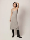 ANOTHER TOMORROW CASHMERE SLIP DRESS,A122KT042-WS-HGRS