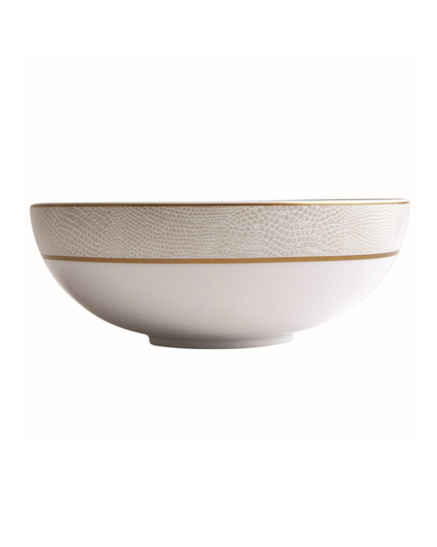 Bernardaud Sauvage White Salad Bowl, 6.7" In Gold/white