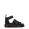 Dr. Martens Womens Clarissa Ii Quad Leather Platform Sandals In Black