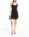 Herve Leger Shadow Stripe Body-con Mini Dress In Black 001