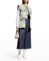 Maison Margiela Asymmetrical Distressed Denim Vest In Denim