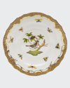 Herend Rothschild Bird Borders Brown Salad Plate #1