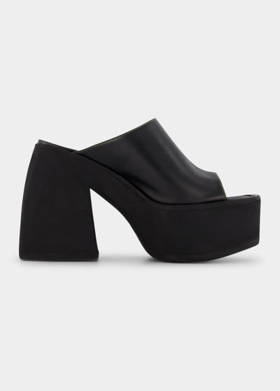 Nodaleto Bulla Dawna Leather Platform Sandals In Yin Yang