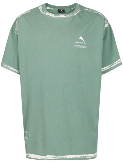 Mauna Kea Men's Short Sleeve T-shirt Crew Neckline Jumper In Green