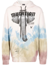 Mauna Kea Tie-dye Print Long-sleeved Hoodie In Pink