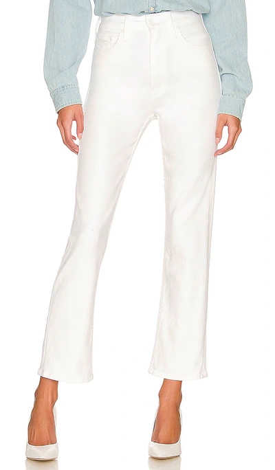 Mother High Waisted Rider Ankle In White