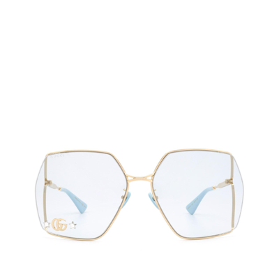 Gucci Gg0817s Gold Female Sunglasses
