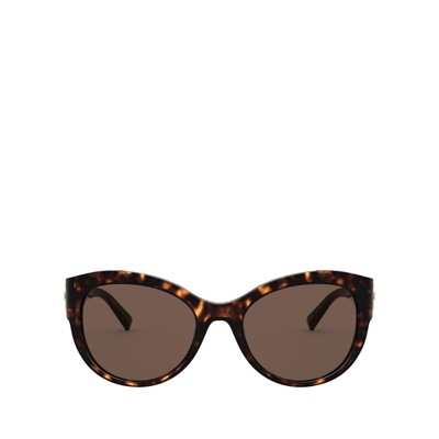 Versace Ve4389 Havana Sunglasses In Brown / Dark