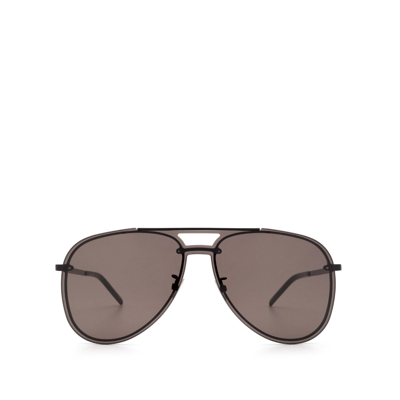 Saint Laurent Classic 11 Mask Black Sunglasses In Schwarz