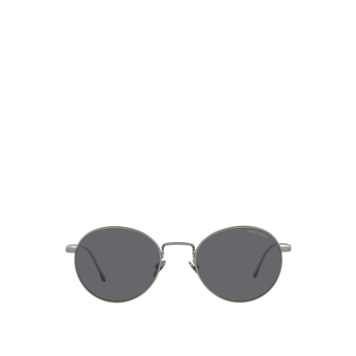 Giorgio Armani Ar6125 Matte Gunmetal Male Sunglasses In Polar Grey