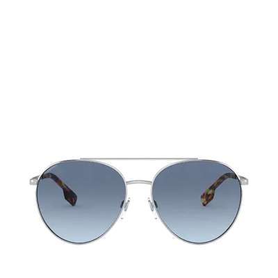 Burberry Be3115 Silver Female Sunglasses In Blue Gradient