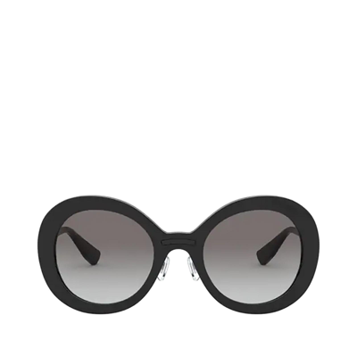 Miu Miu Mu 04vs Black Female Sunglasses In Grey Gradient