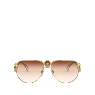 Versace Ve2225 Gold Male Sunglasses - Atterley