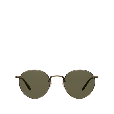 Garrett Leight Wilson M Sun Brushed Gold-olive Unisex Sunglasses