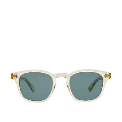 Garrett Leight Ace Sun Pure Glass Male Sunglasses In Weiss