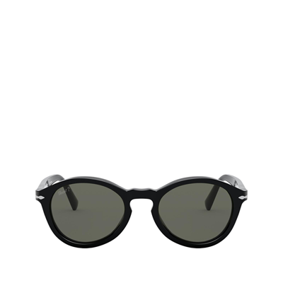 Persol Po3237s Black Unisex Sunglasses In Polarized Green
