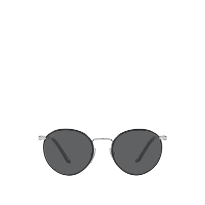 Persol Po2422sj Silver Matte Black Sunglasses In Schwarz