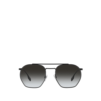 Burberry Be3126 Black Male Sunglasses In Black,grey