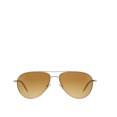 Oliver Peoples Benedict Ov1002s 710 Pilot Sunglasses In Brown