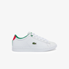 Lacoste Children's Carnaby Synthetic Color Contrast Sneakers - 12 In White