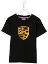 Mostly Heard Rarely Seen 8-bit Mini Moody 8-bit Appliqué T-shirt In Black